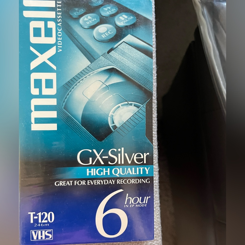 GX-Silver VHS Tape - Blue and Silver